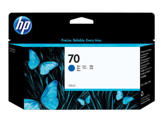 HP 70 Blue Original Ink Cartridge - Standard Yield 130ml - C9458A