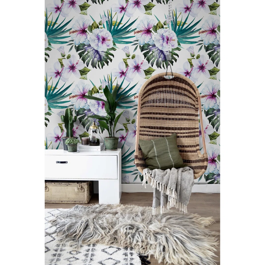 Masham Lovely Botanical Hawaiian Wallpaper