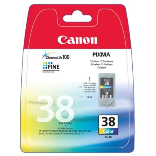 Canon CL 38 Colour Ink Cartridge- Blister