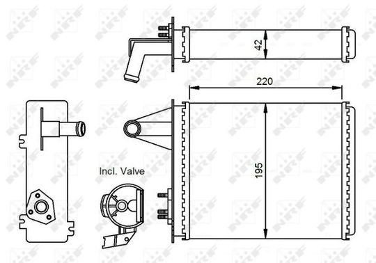 Heat Exchanger, interior heating 53556
