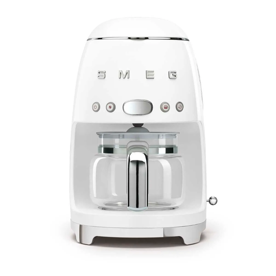 Smeg DCF02WHUK 50s Retro Style 1050W Drip Filter Coffee Machine - White