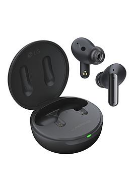 Lg Tone Free Ufp5 - Enhanced Active Noise Cancelling True Wireless Bluetooth Earbuds With Meridian Sound, Immersive 3D Sound - Black
