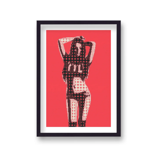 Cool Dancing Girl Circles by Vouvart - Picture Frame Graphic Art