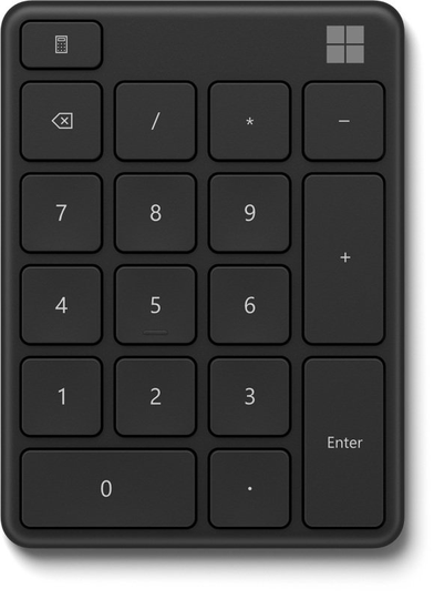 Microsoft Bluetooth Wireless Number Pad, Black