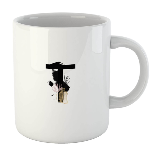 Wabi-Sabi Alphabet Mugs - T Mug