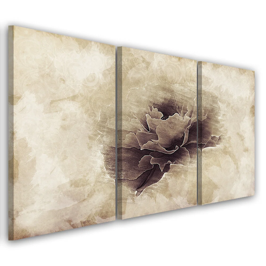 Canvas Print Rose Flower Vintage Beige