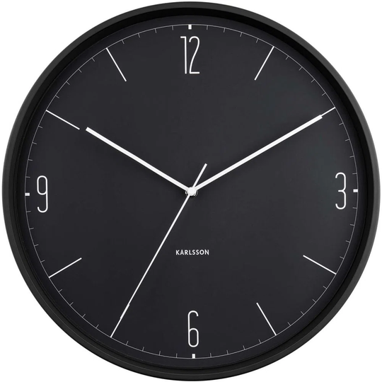 Numbers & Lines Matt 40cm Wall Clock