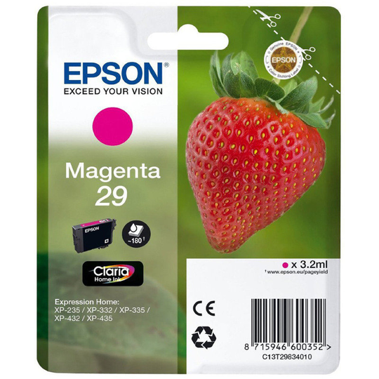 Epson Ink/29 Strawberry 3.2ml Magenta - C13T29834022