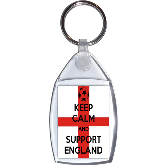 Keep Calm and Support England - Keyring