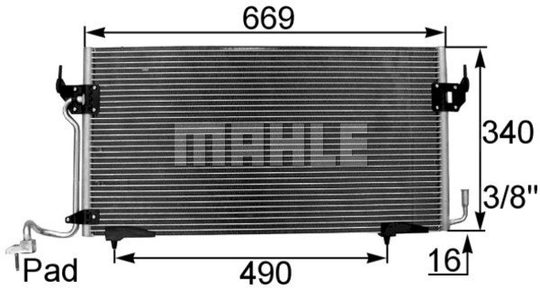 Condenser Air Conditioning 8FC351037-151 by BEHR