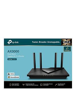 Tp Link Archer Ax3000 Wi-Fi 6 Dual Band Gigabit Router (For Cable)