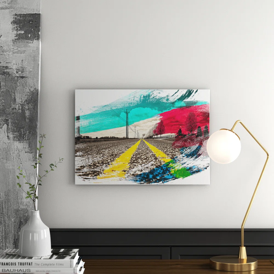 'Landscape Road' Graphic Art Print Poster