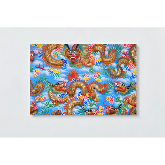 Dragons Motif Magnetic Wall Mounted Cork Board
