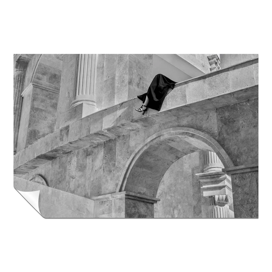 Panther Print Fine Art Prints Architectural Marble Building Facade Artistic Unframed Poster, Pictures For Home Walls, Bedroom, Living Room & Bathroom