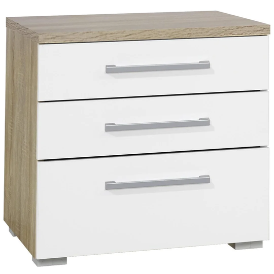 Klass 3 Drawer Bedside Table