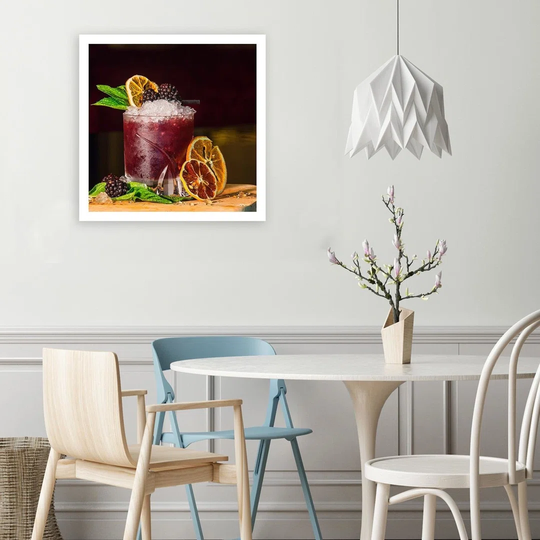 Canvas Print Drinks With Lemon And Ice