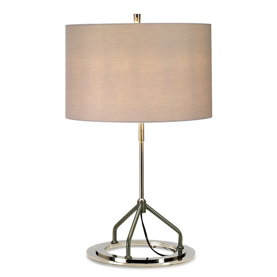 Elstead Lighting Vicenza Table Lamp White Polished Nickel