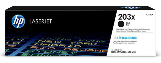 HP 203X Original High Capacity Black Toner Cartridge - CF540X