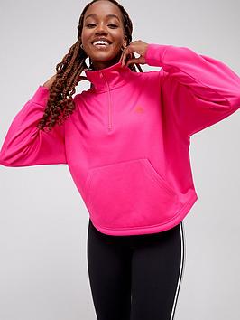 Adidas Game And Go 1/4 Zip Track Top - Pink