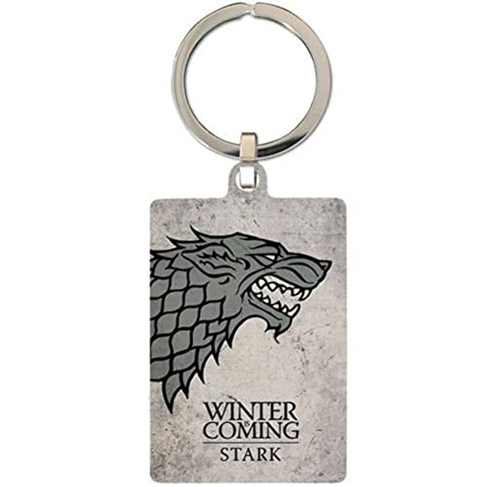 Game Of Thrones MK38825C Stark Premium Steel Licensed Keychain-Keyring