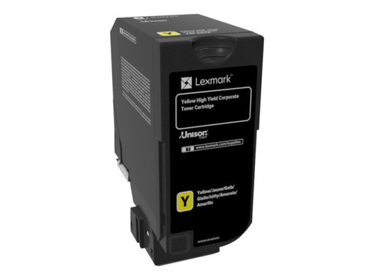 Lexmark 74C2HYE Yellow Toner Cartridge