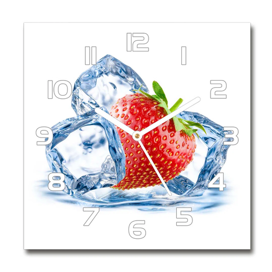 Strawberry with Ice Silent Wall Clock