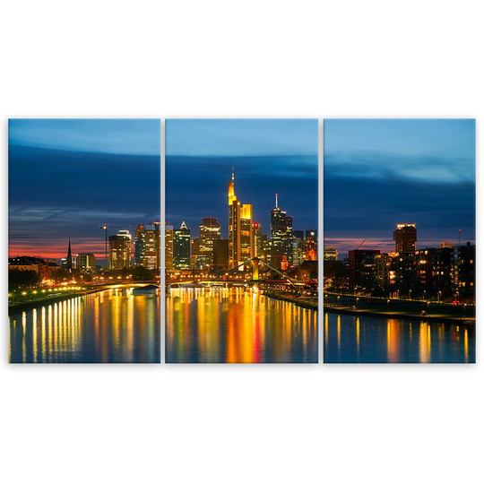Canvas Print City View Night Light