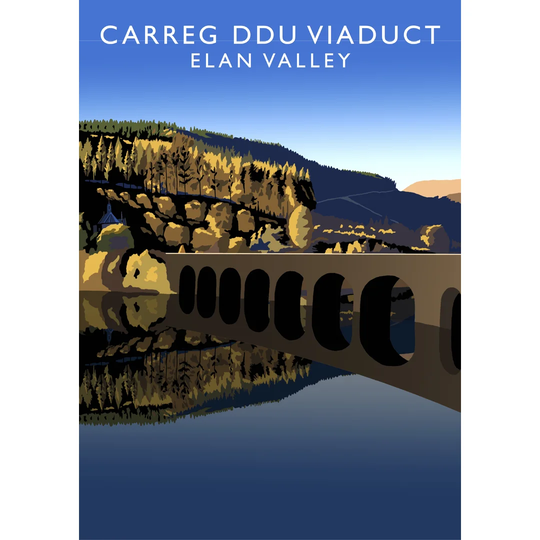Carreg Ddu Viaduct by Richard O'Neil - Graphic Art Print on Paper