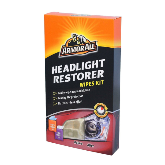 Armor All Car Headlight Restorer & Sealant Wipes Kit