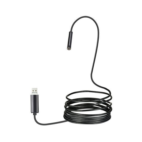 (Black) 6 LED Endoscope HD Camera Wireless Borescope Inspection for iPhone Android PC