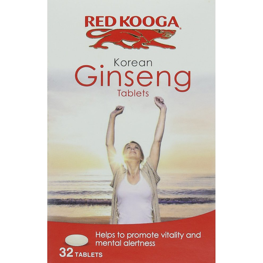 Red Kooga 600mg Korean Ginseng - Pack of 32 Tablets