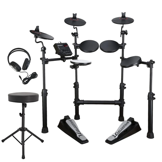Carlsbro CSD100 Drum Kit Bundle - Black