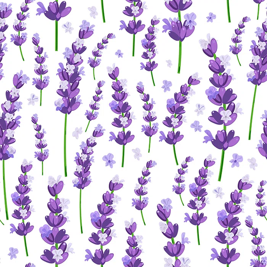 Walllpaper Roll 416X254cm Kitchen Livingroom Bedroom Mural Decoration Wallpaper Material With Print - Provence Violet Lavender Flowers