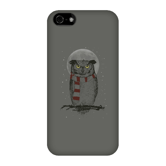 Balazs Solti Owl And Moon Phone Case for iPhone and Android - iPhone 5C - Snap Case - Gloss