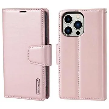 Hanman Miro2 iPhone 14 Pro Max Wallet Case - Rose Gold