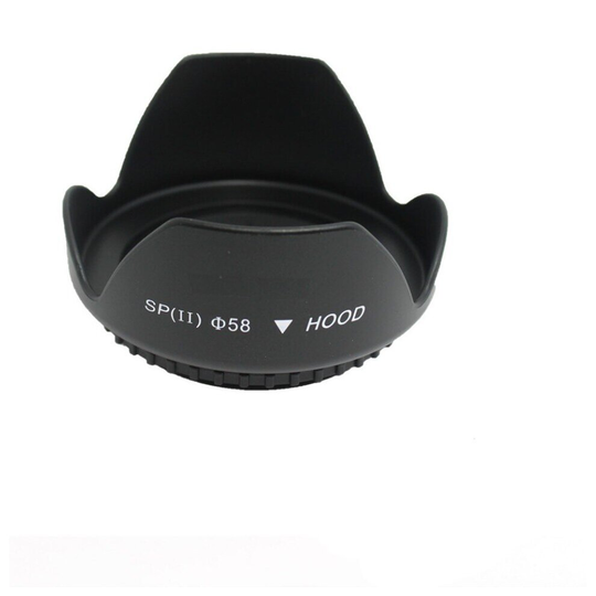 58MM Flower Petal Lens Hood for Canon 70-300mm 75-300mm 18-55mm 55-250
