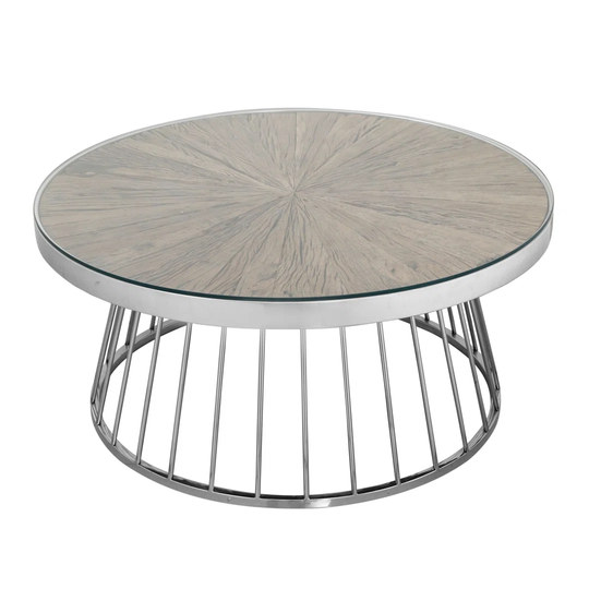 Round Glass Coffee Table 80 X 80 X 45 Cm