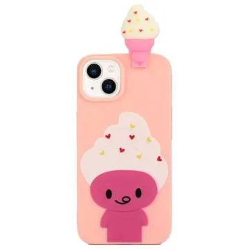3D Figure Series iPhone 14 TPU Case - Ice Cream