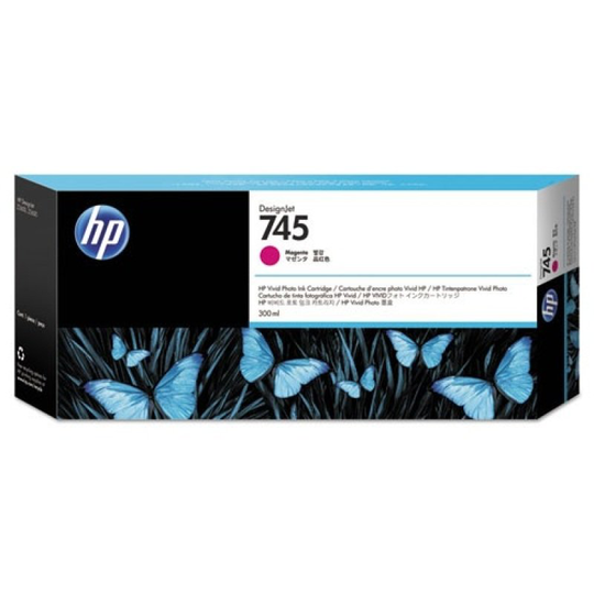 HP 745 Magenta Original Ink Cartridge - High Yield 300ml - F9K01A