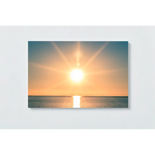 Sunrise Motif Magnetic Wall Mounted Cork Board
