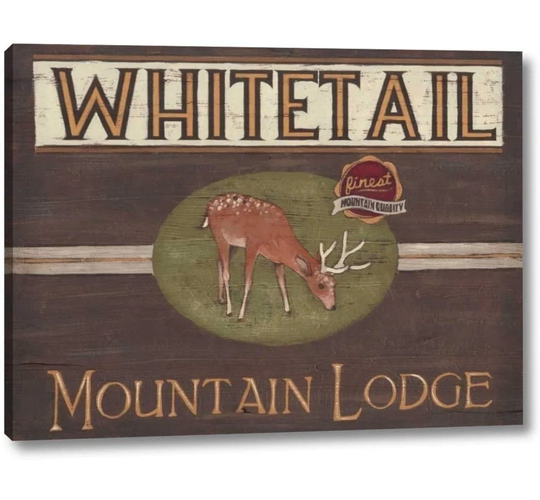 Lodge Sign I By June Erica Vess