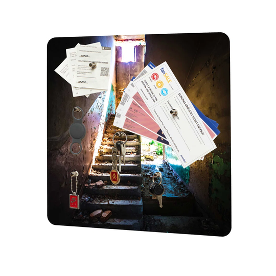 Abandoned Place Magnetic Wall Mounted Photo Memo Board