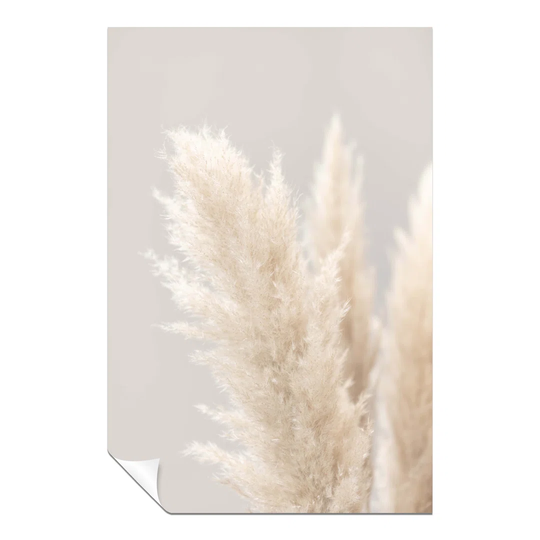 Panther Print Fine Art Prints Beige Pampass Grass Close Up Artistic Unframed Poster, Pictures For Home Walls, Bedroom, Living Room & Bathroom Decor 91