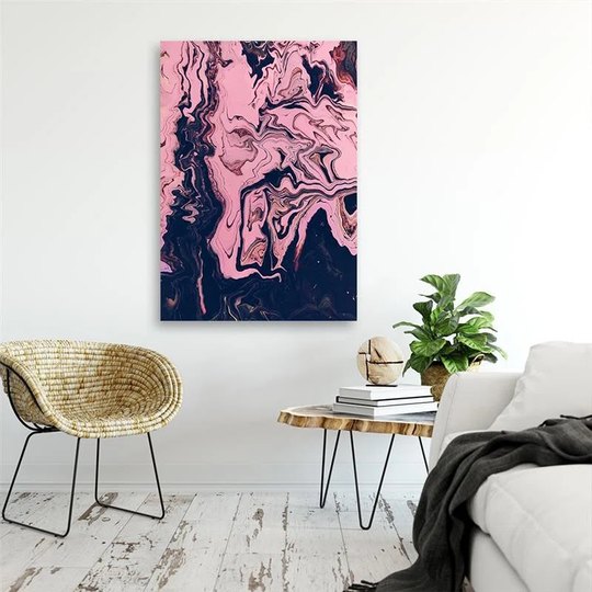 Canvas Print Abstract Pink Watercolour