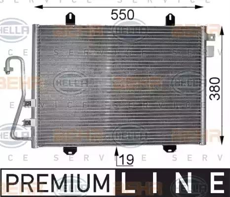 Condenser Air Conditioning 8FC351037-541 by Hella