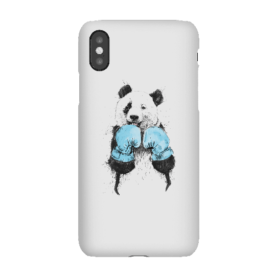 Balazs Solti Boxing Panda Phone Case for iPhone and Android - iPhone XS - Snap Case - Matte