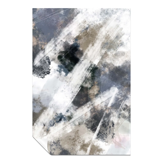 Panther Print Fine Art Prints Abstract Grey & Black Painterly Artistic Unframed Poster, Pictures For Home Walls, Bedroom, Living Room & Bathroom Decor