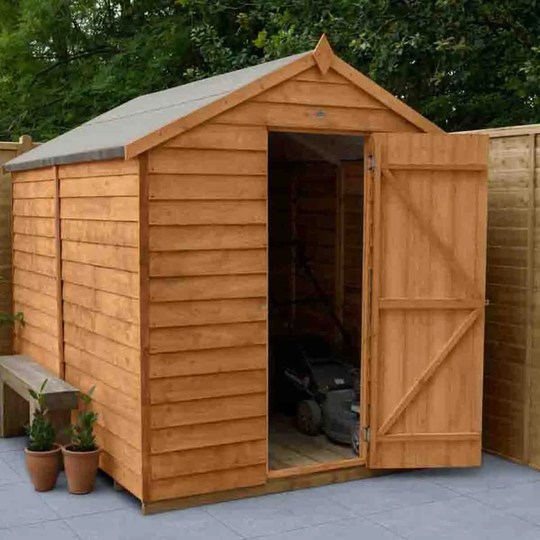 Forest Garden Overlap Dip Treated 8' x 6' Apex No Window Shed
