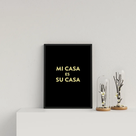 Typography Mi Casa V6 Y On Bl