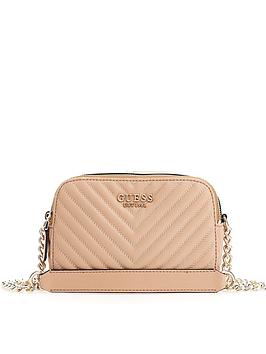 Guess Noelle Quilted Camera Bag - Beige